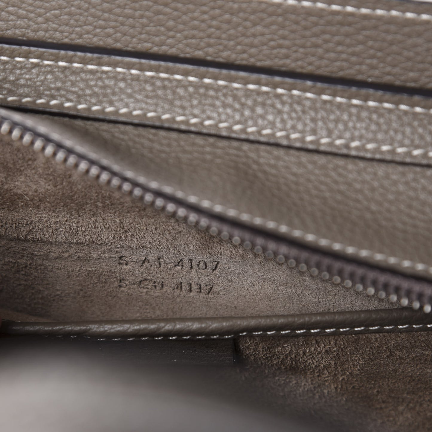 Drummed Calfskin Nano Luggage Souris