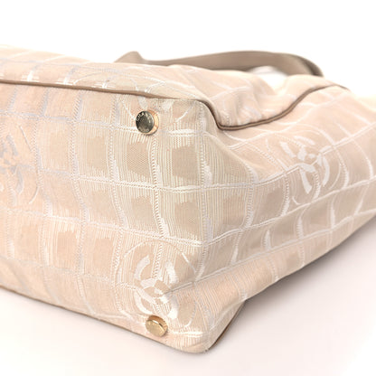 Chanel Nylon Medium Travel Tote Beige 10 of 15
