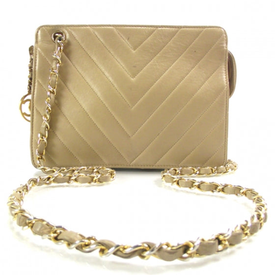 Chanel Lambskin Chevron Shoulder Bag 1 of 11