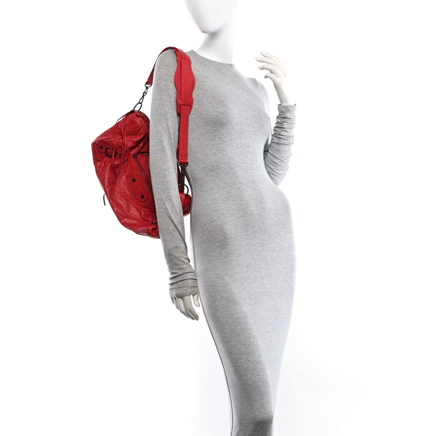Balenciaga Agneau Classic Hardware Twiggy Rouge Coquelicot 2 of 11
