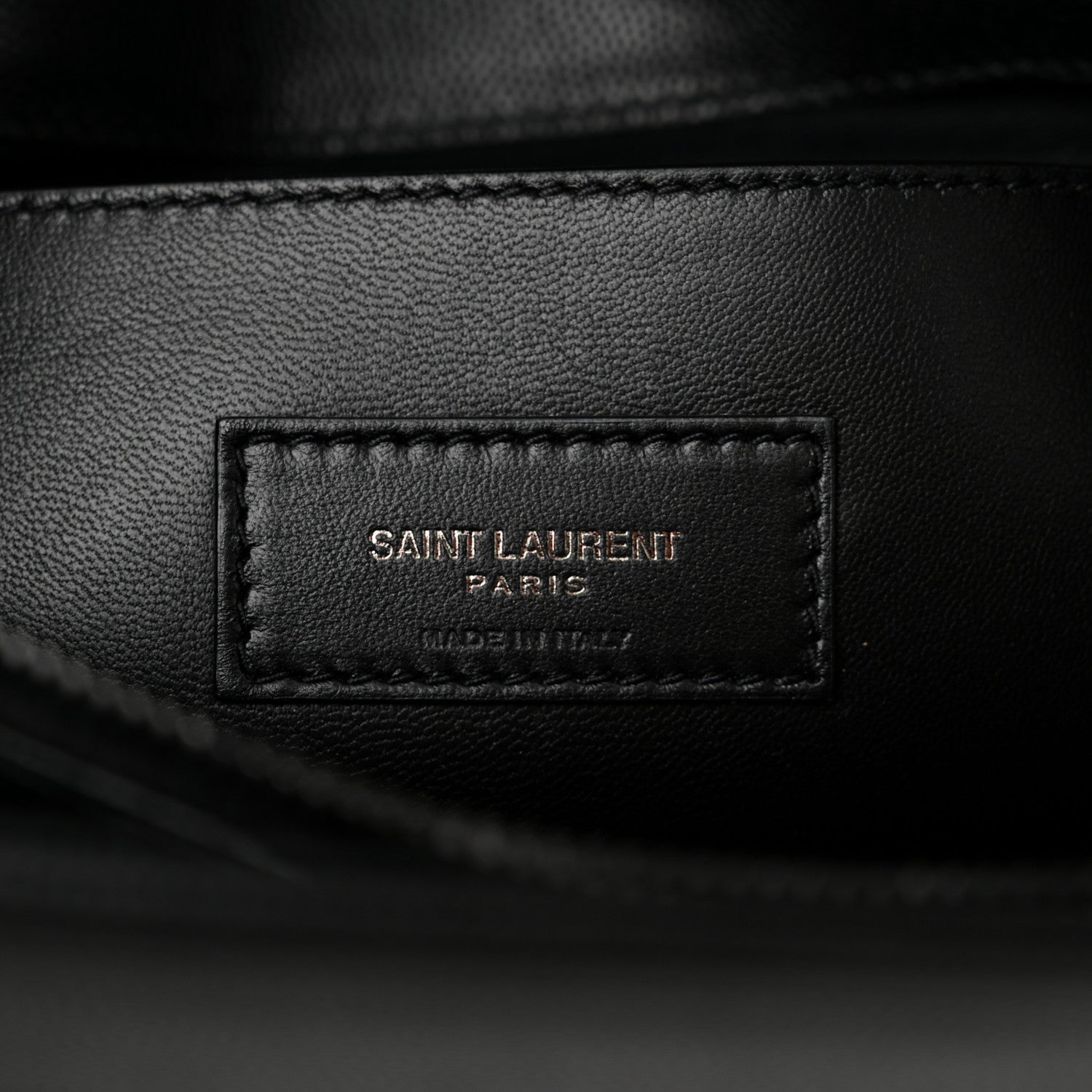 Saint Laurent Grain De Poudre Medium West Hollywood Monogram Fold-Over Black 6 of 10