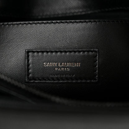 Saint Laurent Grain De Poudre Medium West Hollywood Monogram Fold-Over Black 6 of 10