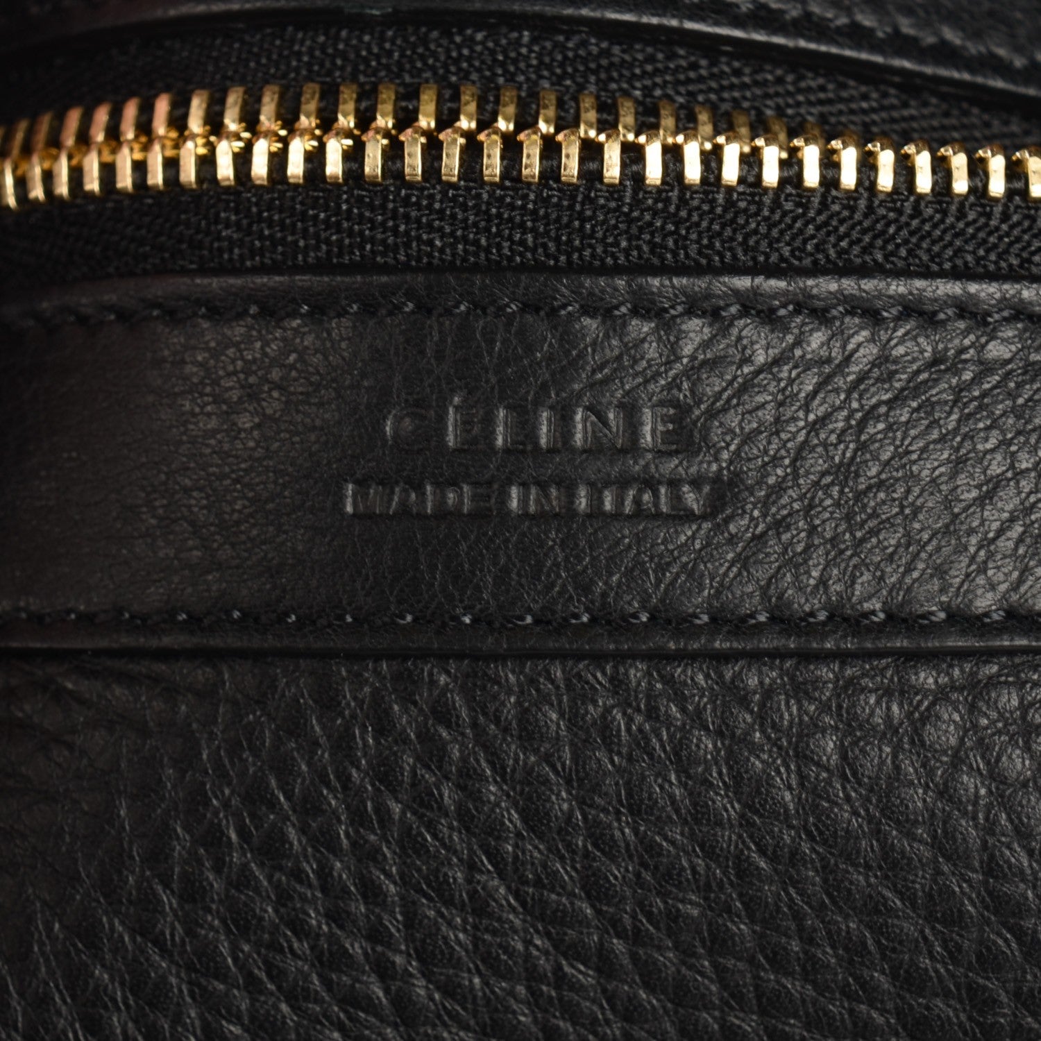 Celine Soft Grained Calfskin Medium Cabas Phantom Black 9 of 10