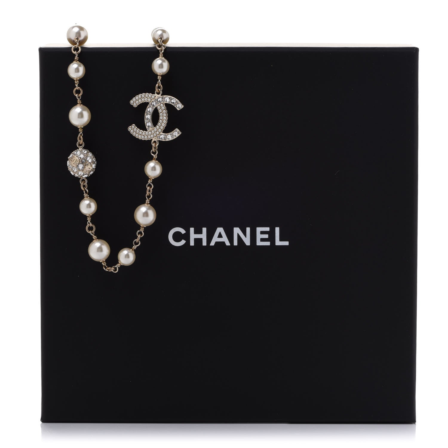 Chanel Pearl CC Short Necklace Gold 7 of 7