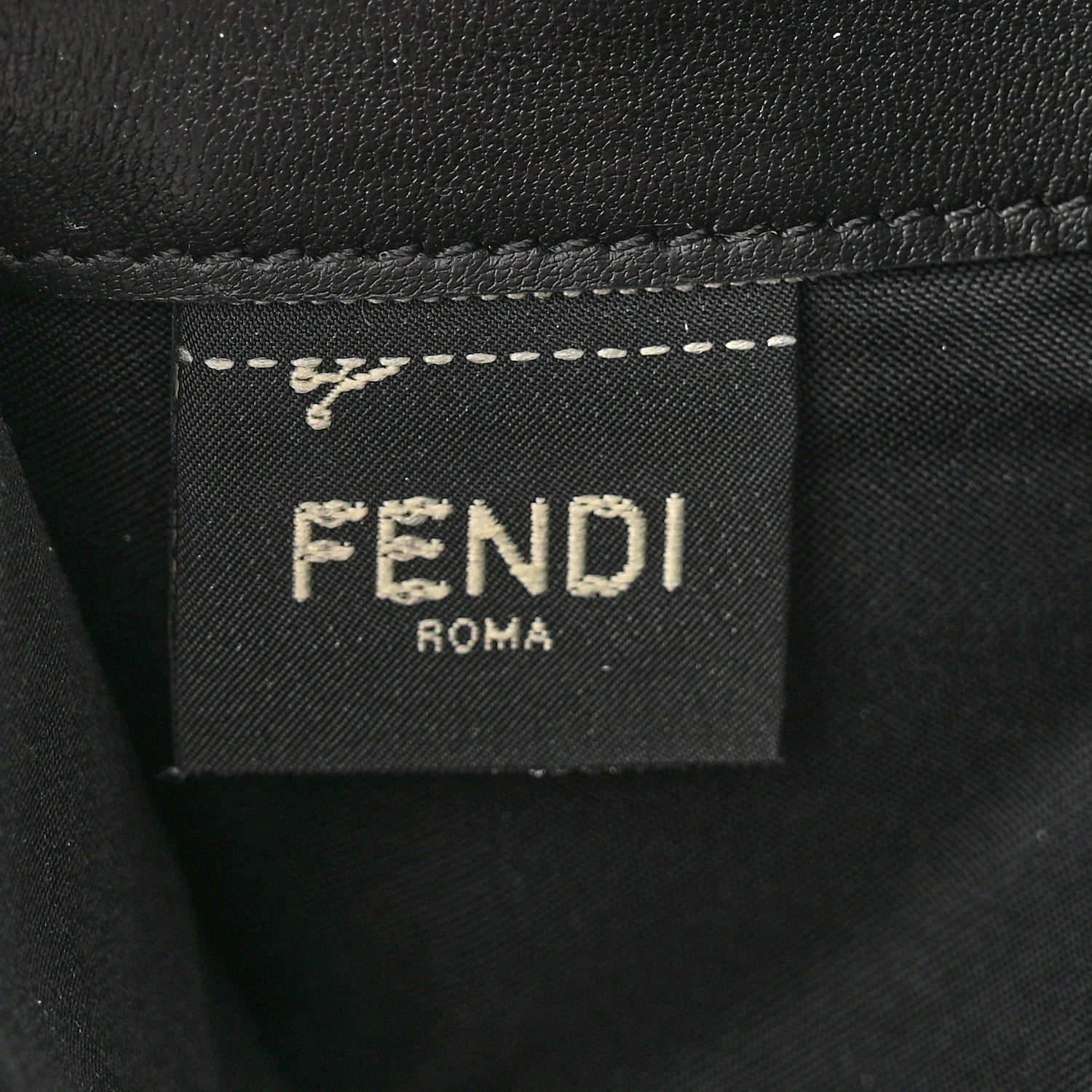 Fendi Nappa Matisse FF Embossed Continental Wallet On Chain Black 6 of 11