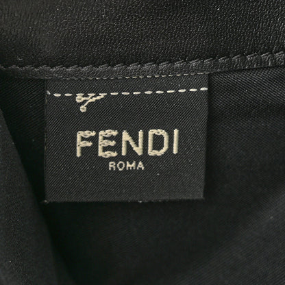 Fendi Nappa Matisse FF Embossed Continental Wallet On Chain Black 6 of 11