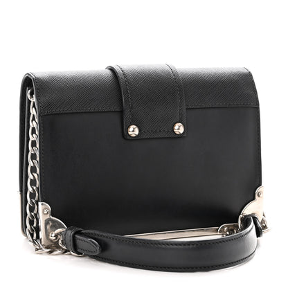 Prada City Calf Saffiano Cahier Astrology Bag Black 3 of 10
