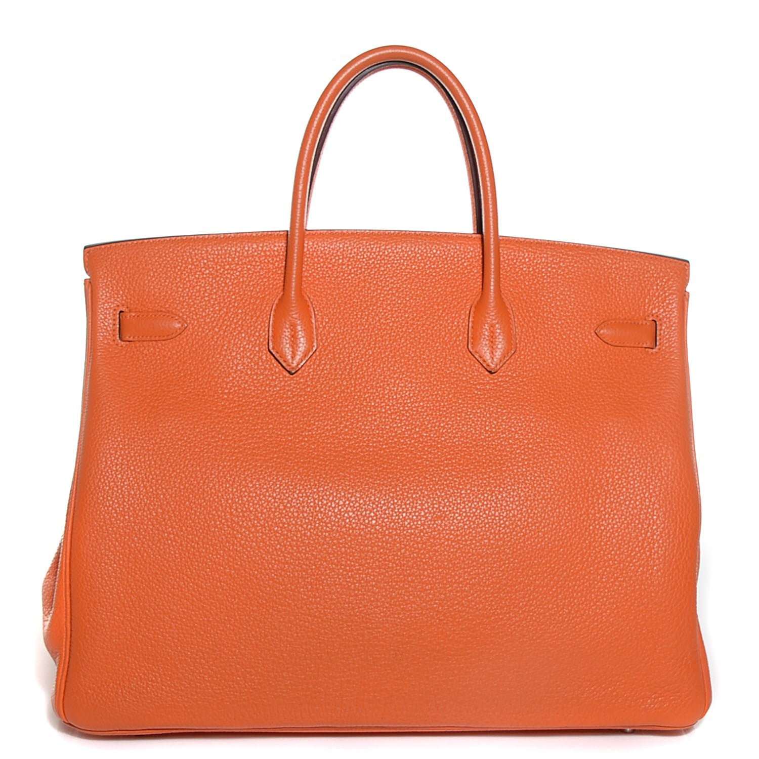 Hermes Taurillon Clemence Birkin 40 Orange 4 of 23