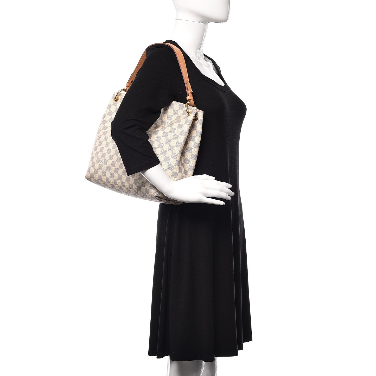 Damier Azur Graceful PM Rose Ballerine