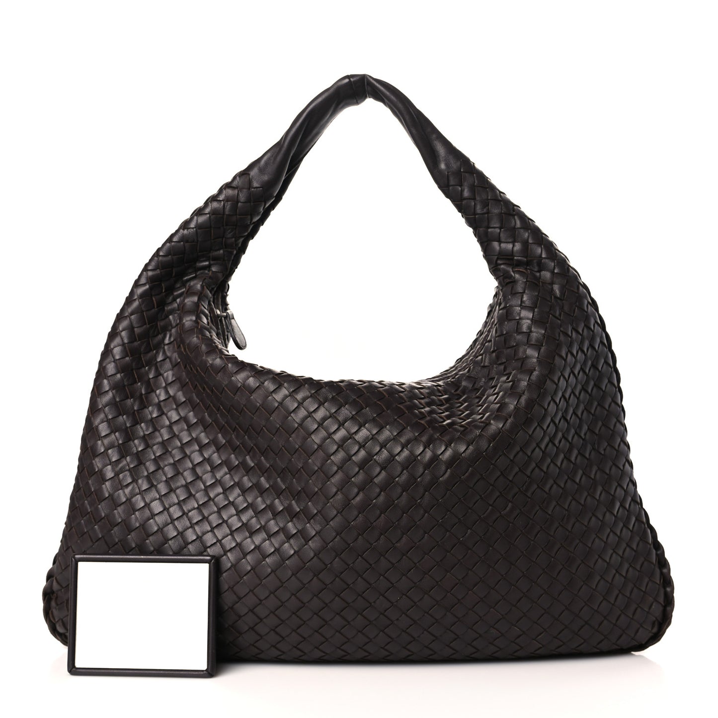 Nappa Intrecciato Large Veneta Hobo Ebano