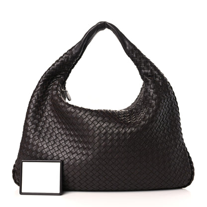 Bottega Veneta Nappa Intrecciato Large Veneta Hobo Ebano 3 of 10