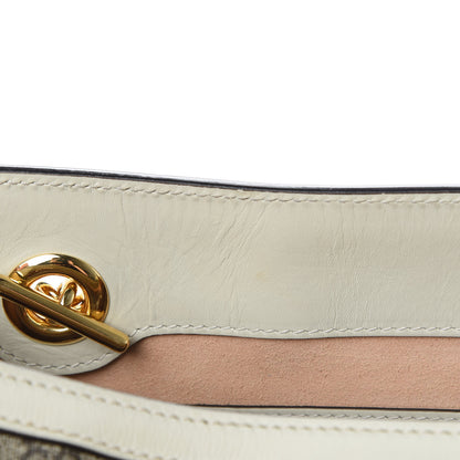 Gucci GG Supreme Monogram Medium Padlock Tote White 12 of 13