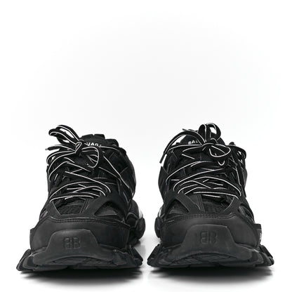Balenciaga Mesh Nubuck Effect Fabric LED Womens Track Sneakers 38 Black 2 of 9