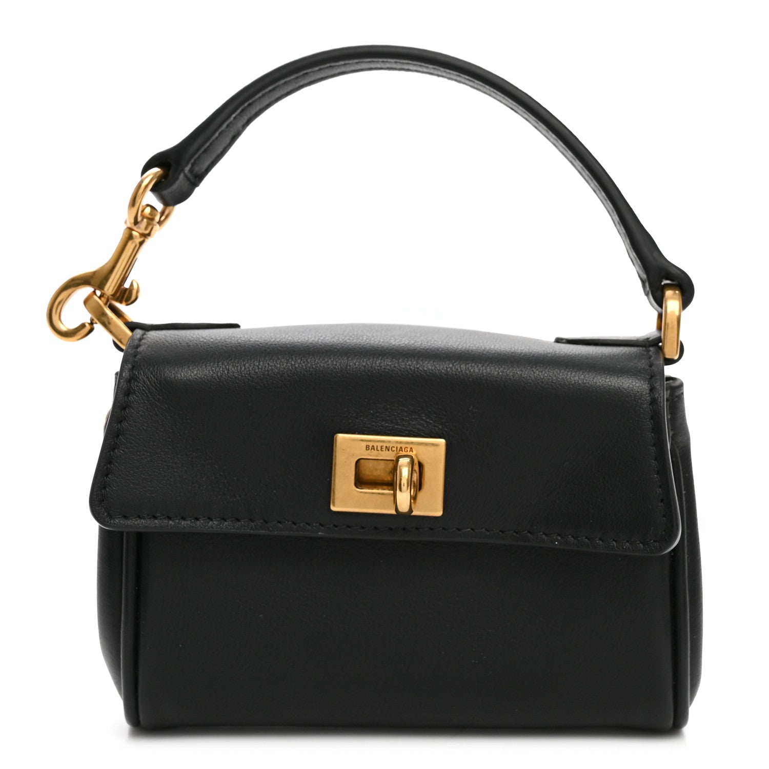Balenciaga Smooth Calfskin Rodeo Micro Bag Charm Black 1 of 9