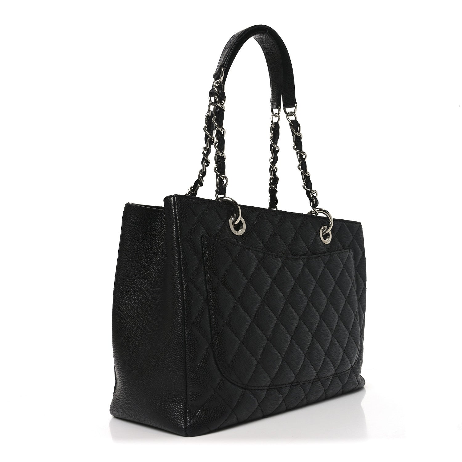 Chanel Caviar Quilted Grand Shopping Tote GST Black 3 of 10
