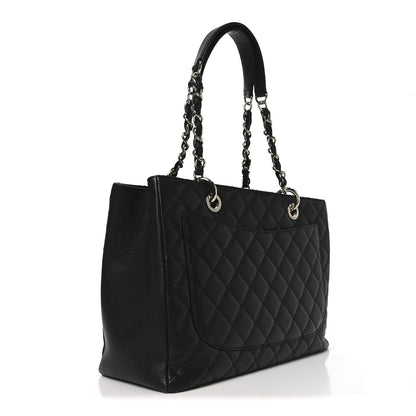 Chanel Caviar Quilted Grand Shopping Tote GST Black 3 of 10