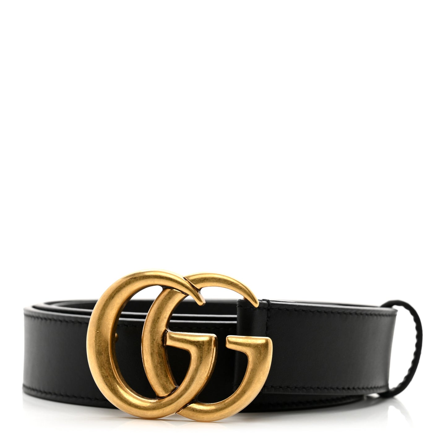 Moon Calfskin Double G 30mm Belt 115 46 Black