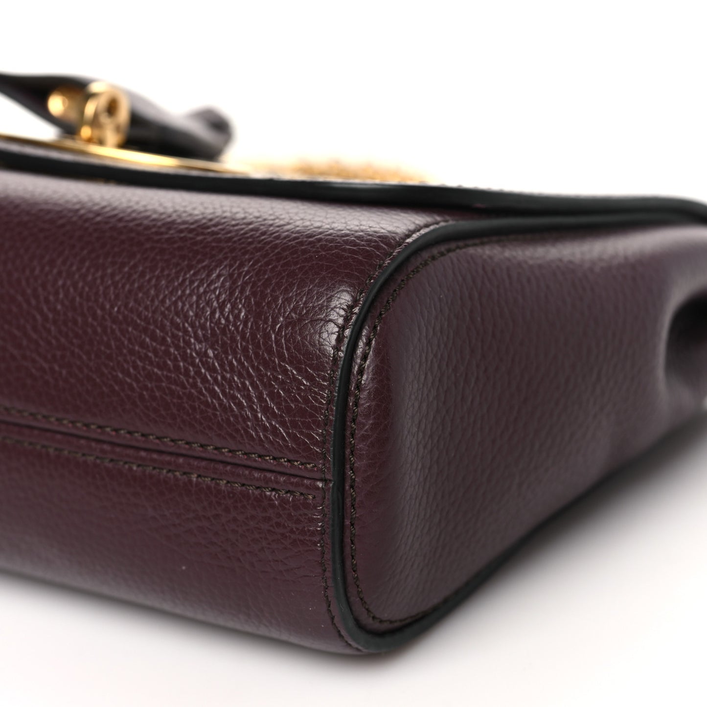 Small Classic Grain Calfskin Small Lily Flap Oxblood