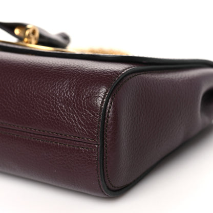 Mulberry Small Classic Grain Calfskin Small Lily Flap Oxblood 9 of 9