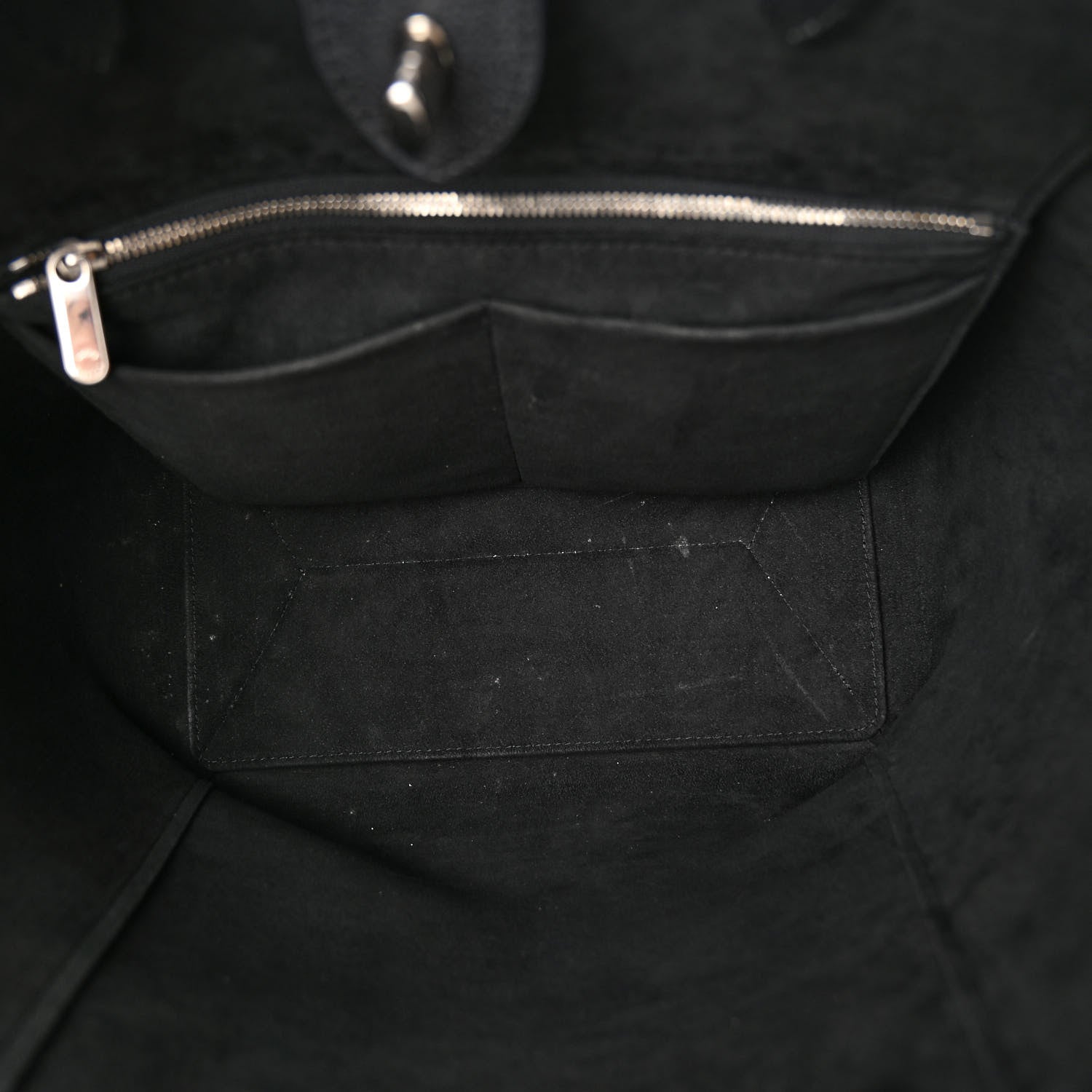 Louis Vuitton Calfskin Lockme Cabas Black 5 of 12