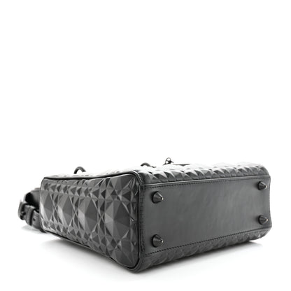 Christian Dior Calfskin Cannage Diamond Small My ABCDior Lady Dior Black 4 of 11