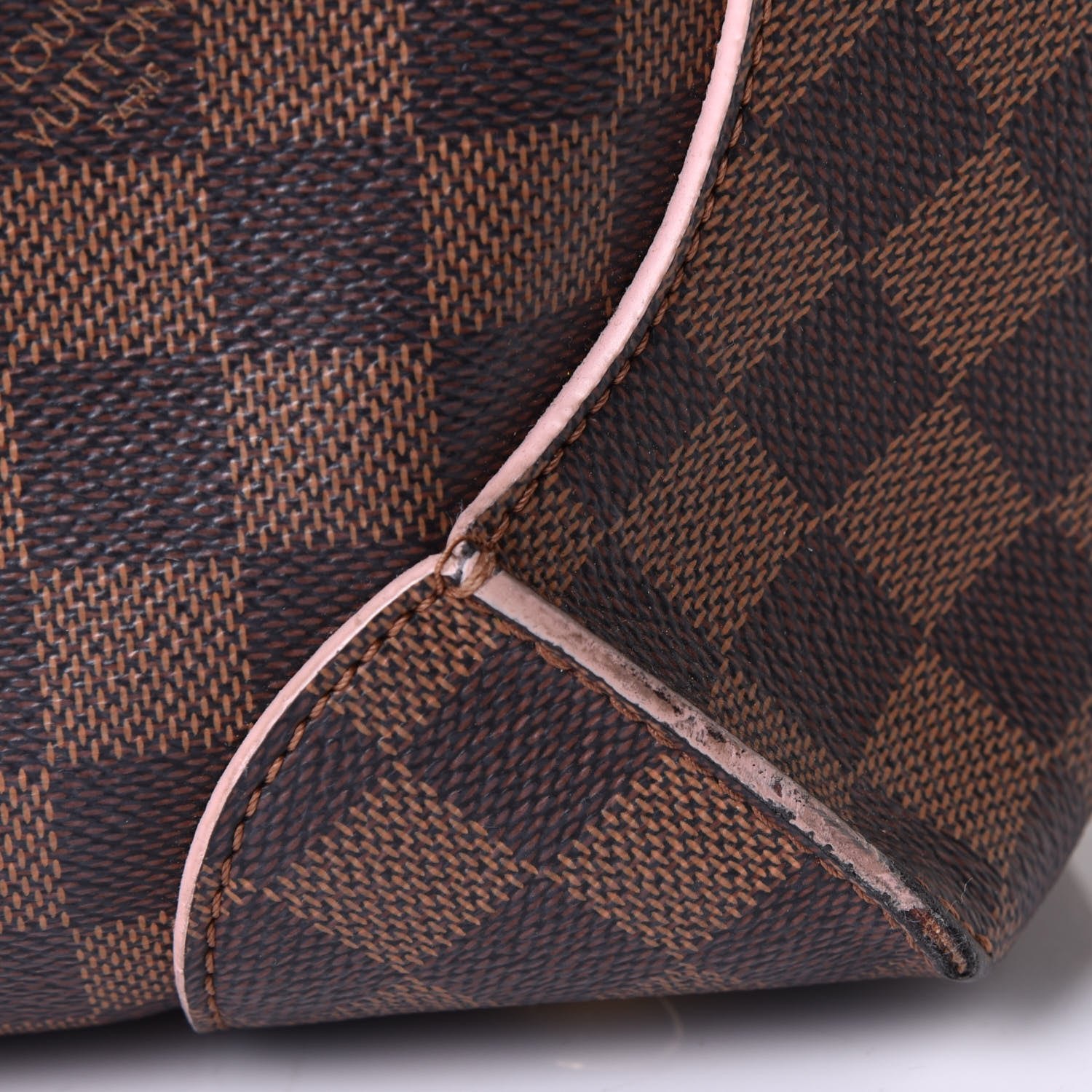 Louis Vuitton Damier Ebene Caissa Hobo Rose Ballerine 8 of 8