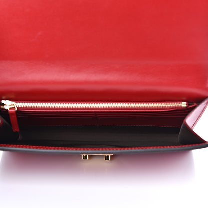 Gucci Guccissima Padlock Clutch Hibiscus Red 5 of 9
