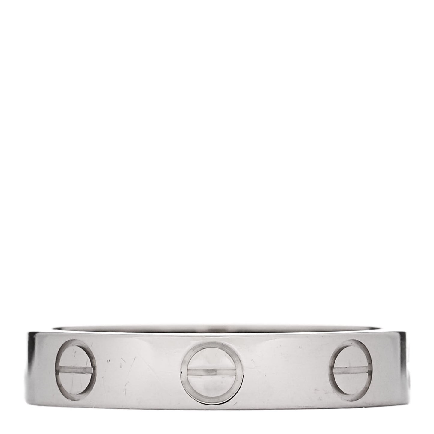 18K White Gold 3.5mm LOVE Wedding Band Ring 51 5.75