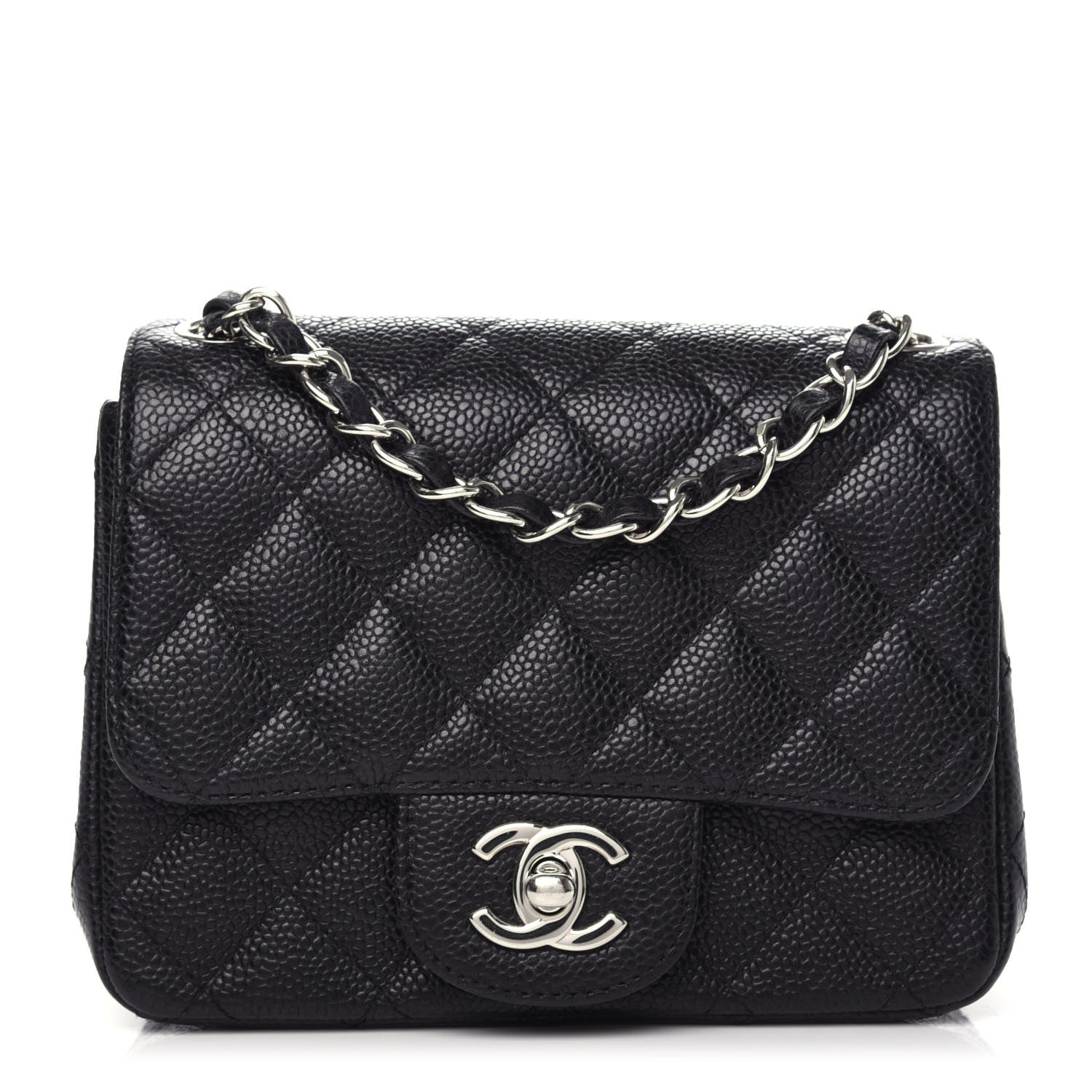 Chanel Caviar Quilted Mini Square Flap Black 1 of 9