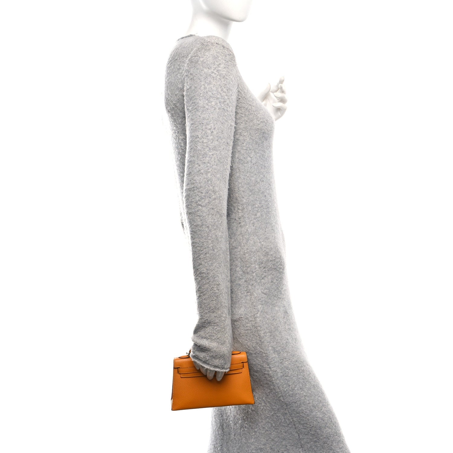 Hermes Chevre Chamkila Mini Kelly Sellier 20 Jaune D'or 2 of 10