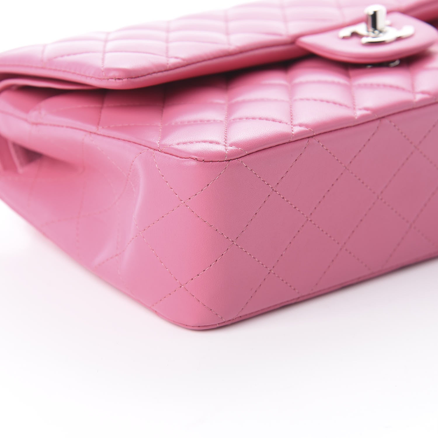 Chanel Lambskin Quilted Medium Double Flap Pink 5 of 8