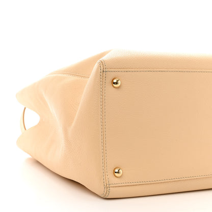 Chanel Calfskin Cerf Executive Shopper Tote Light Beige 11 of 19