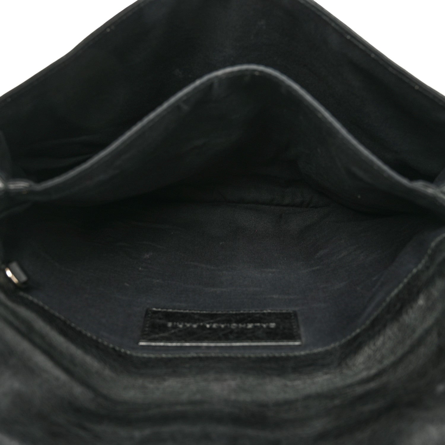 Balenciaga Agneau Giant 21 Silver Hardware Envelope Clutch Black 5 of 13