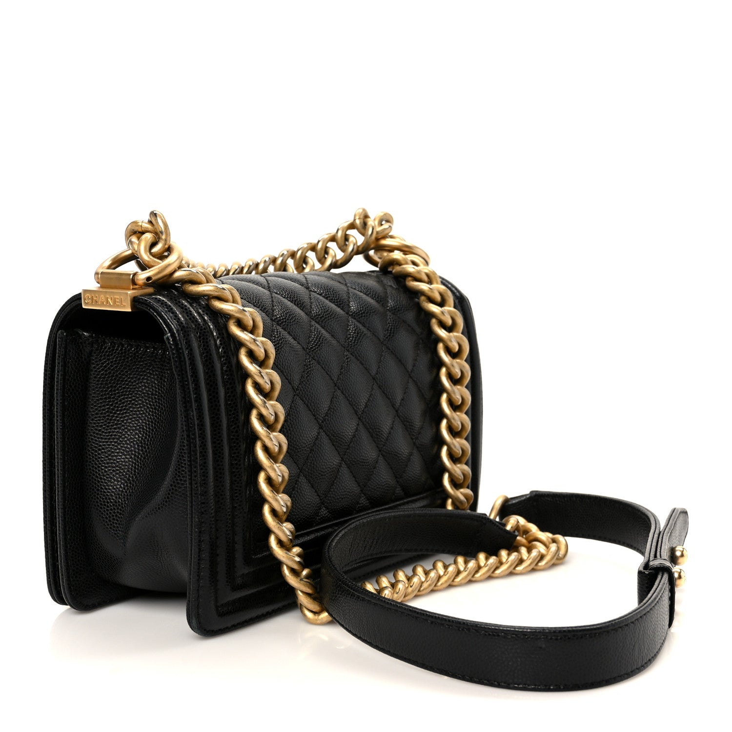 Chanel Caviar Quilted Small Boy Flap Black 3 of 11
