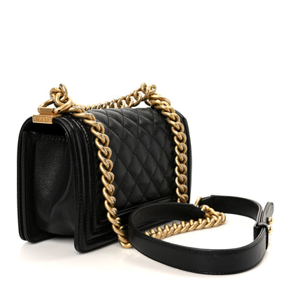 Chanel Caviar Quilted Small Boy Flap Black 3 of 11