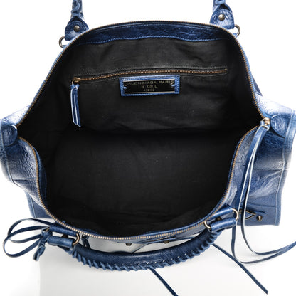 Balenciaga Agneau Classic Hardware Work Bleu Cobalt Bleu Electric 5 of 14
