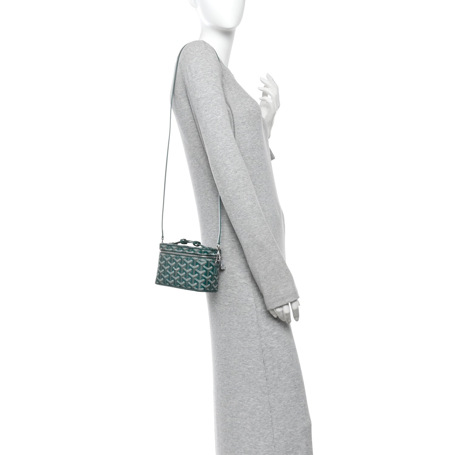 Goyard Goyardine Muse Mini Vanity Case Green 2 of 9