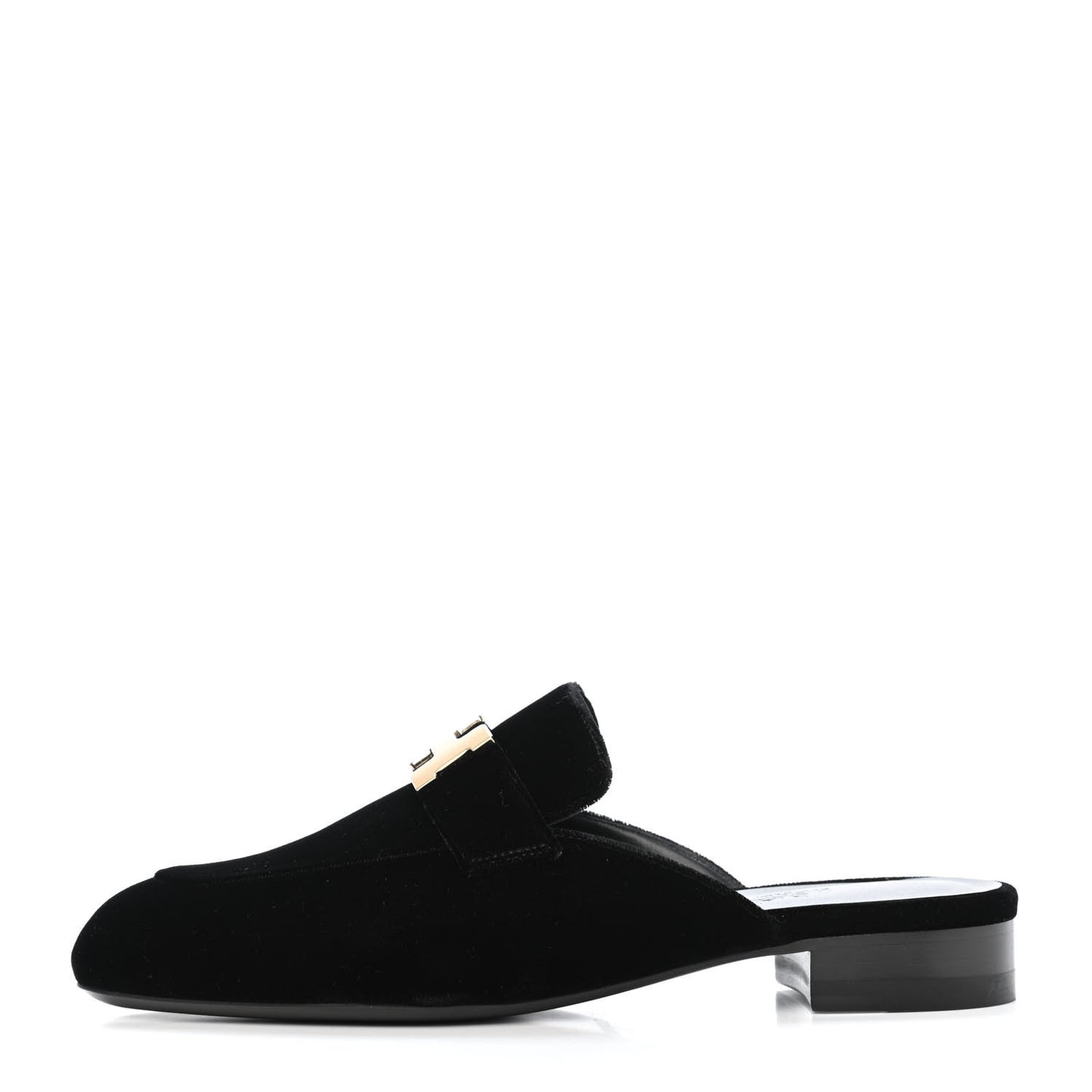 Velvet Trocadero Mule 36 Black