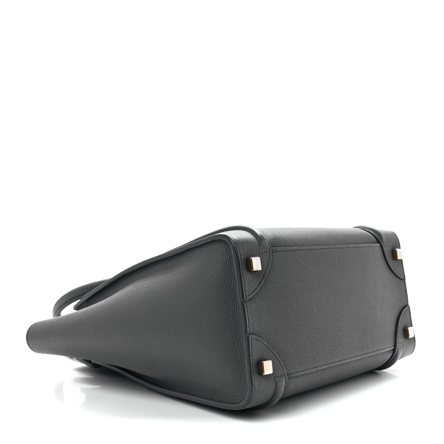 Baby Drummed Calfskin Micro Luggage Kohl