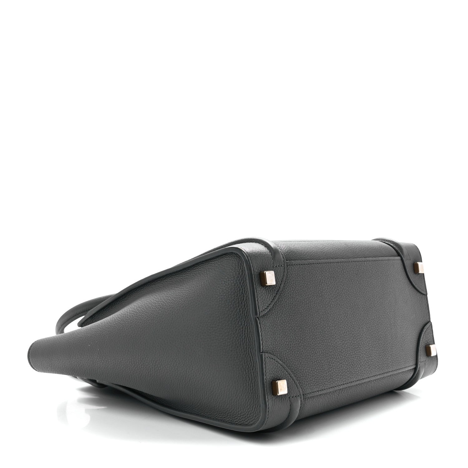 Celine Baby Drummed Calfskin Micro Luggage Kohl 4 of 12