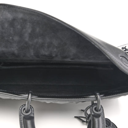 Christian Dior Calfskin Cannage Diamond Medium Lady D-Joy Black 5 of 10