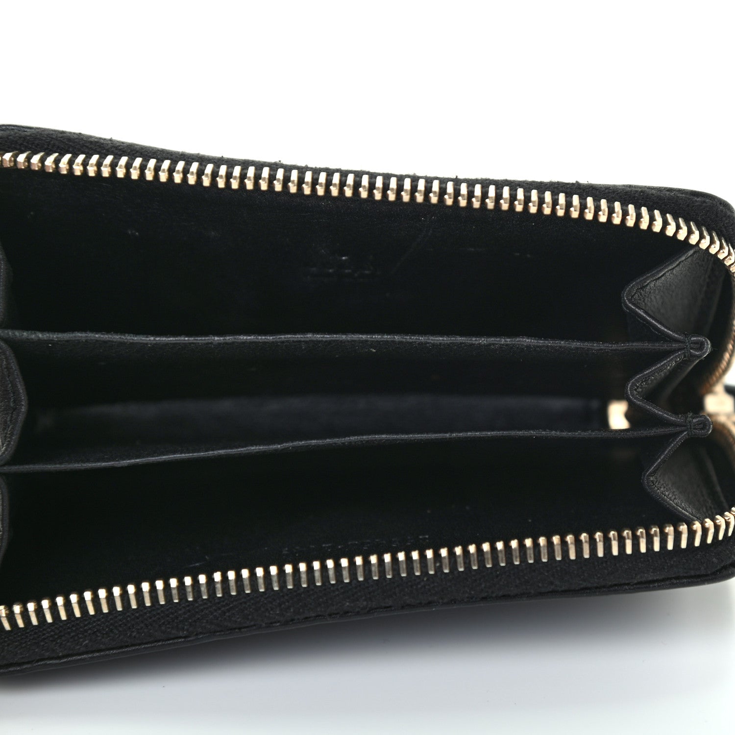 Gucci Guccissima Zip Around Card Case Black 5 of 7