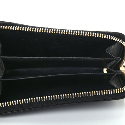 Gucci Guccissima Zip Around Card Case Black 5 of 7