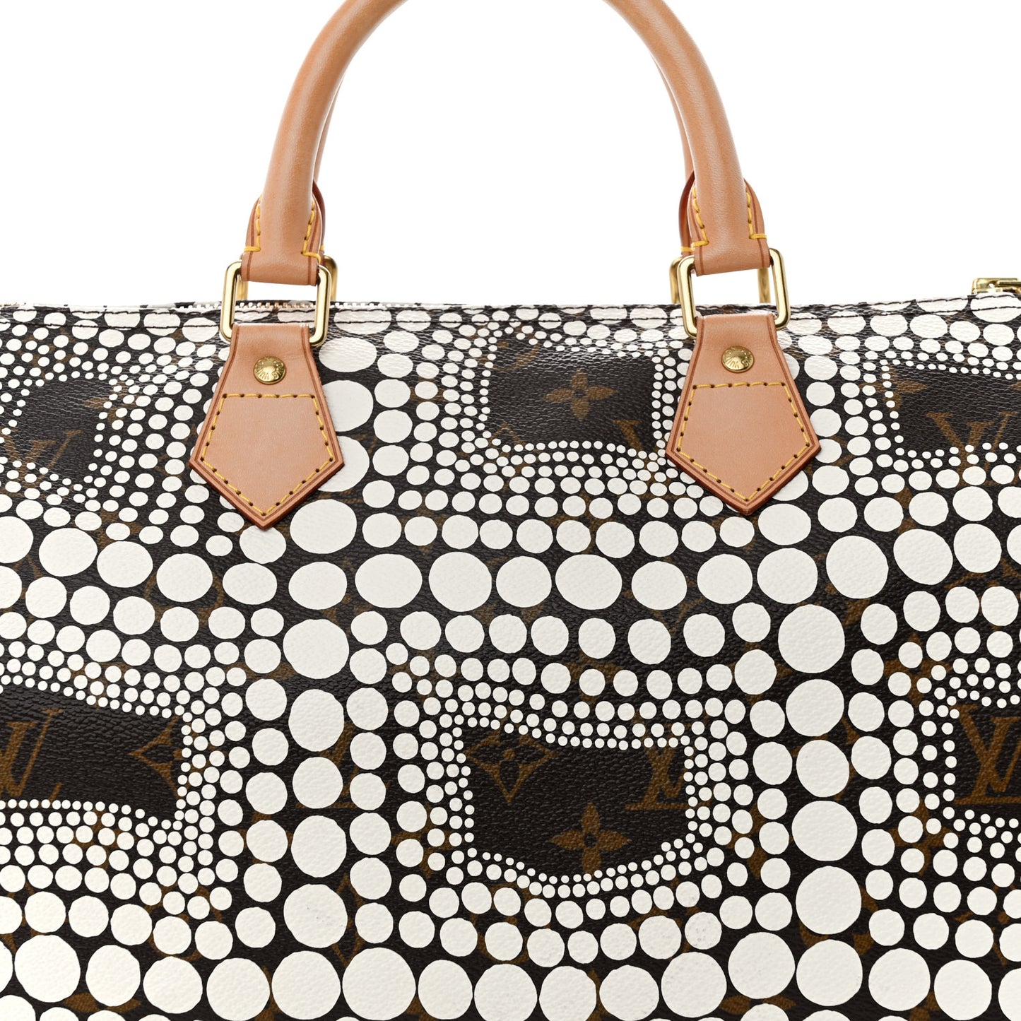 Monogram Kusama Town Speedy 30 White