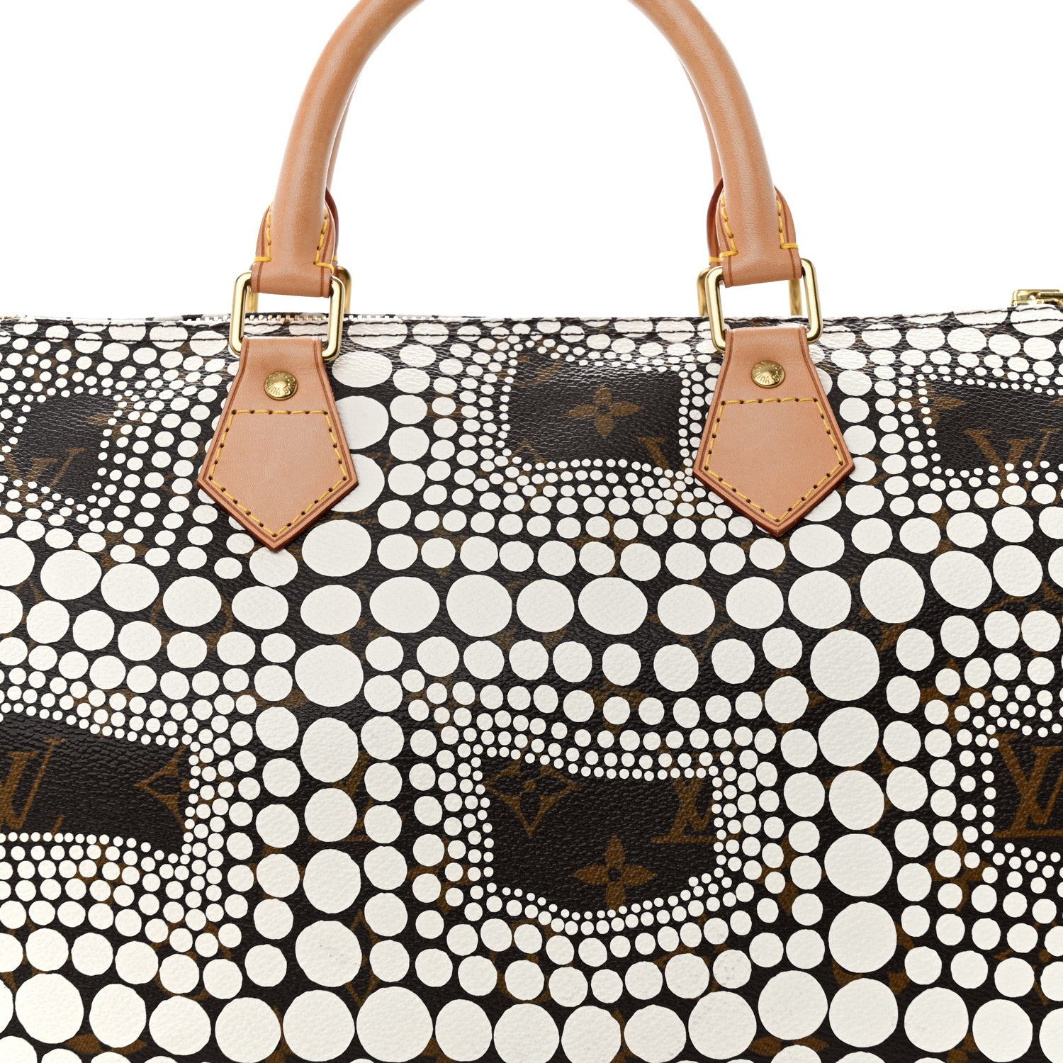 Louis Vuitton Monogram Kusama Town Speedy 30 White 8 of 12