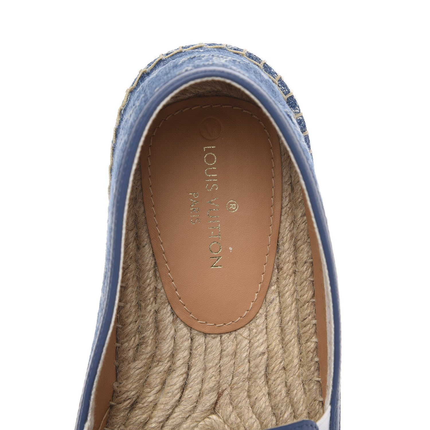 Louis Vuitton Monogram Denim Mens Bidart Espadrilles 5 Blue 7 of 9