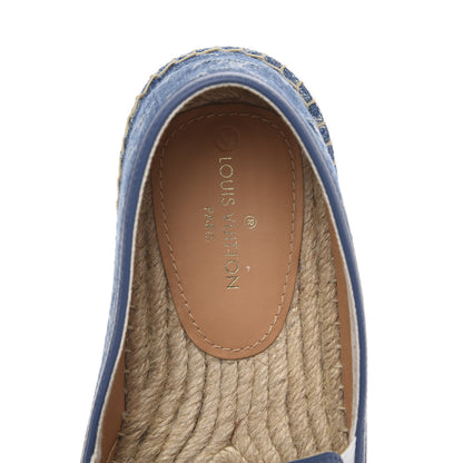 Louis Vuitton Monogram Denim Mens Bidart Espadrilles 5 Blue 7 of 9