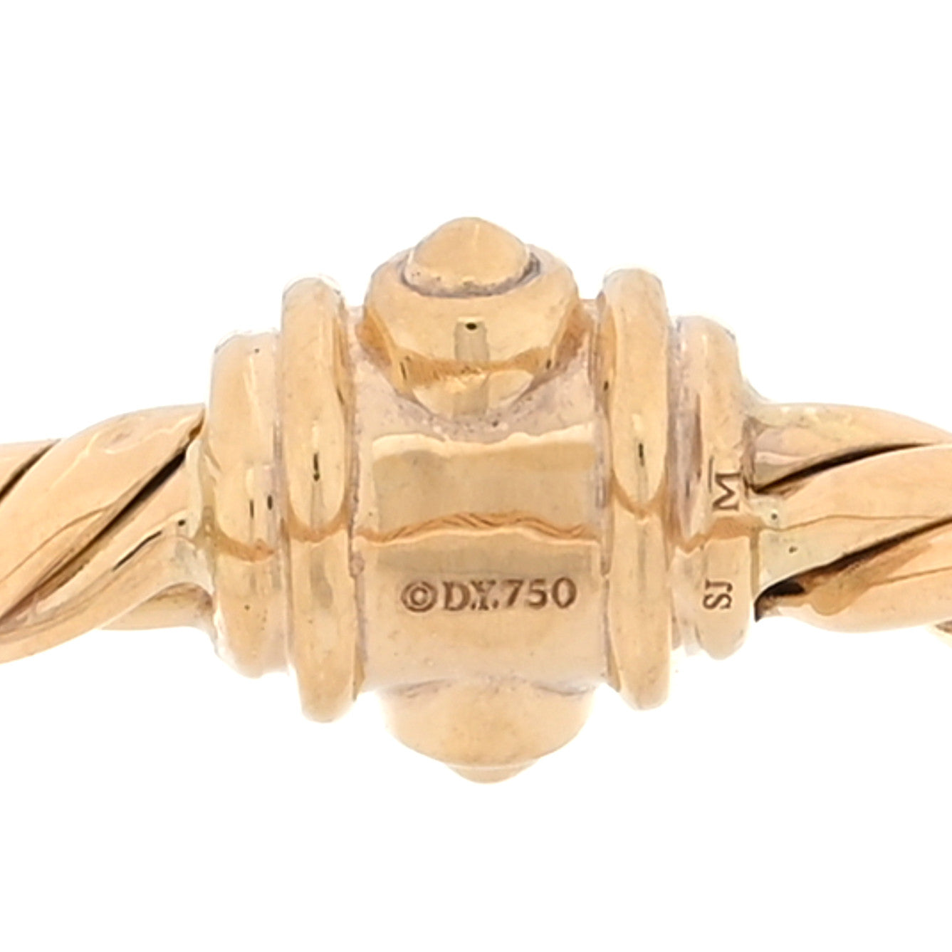 David Yurman 18K Yellow Gold Diamond Renaissance Station Ring 56 7.5 56 7.5 4 of 5