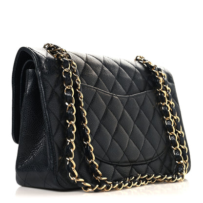 Chanel Caviar Quilted Medium Double Flap Black 3 of 10