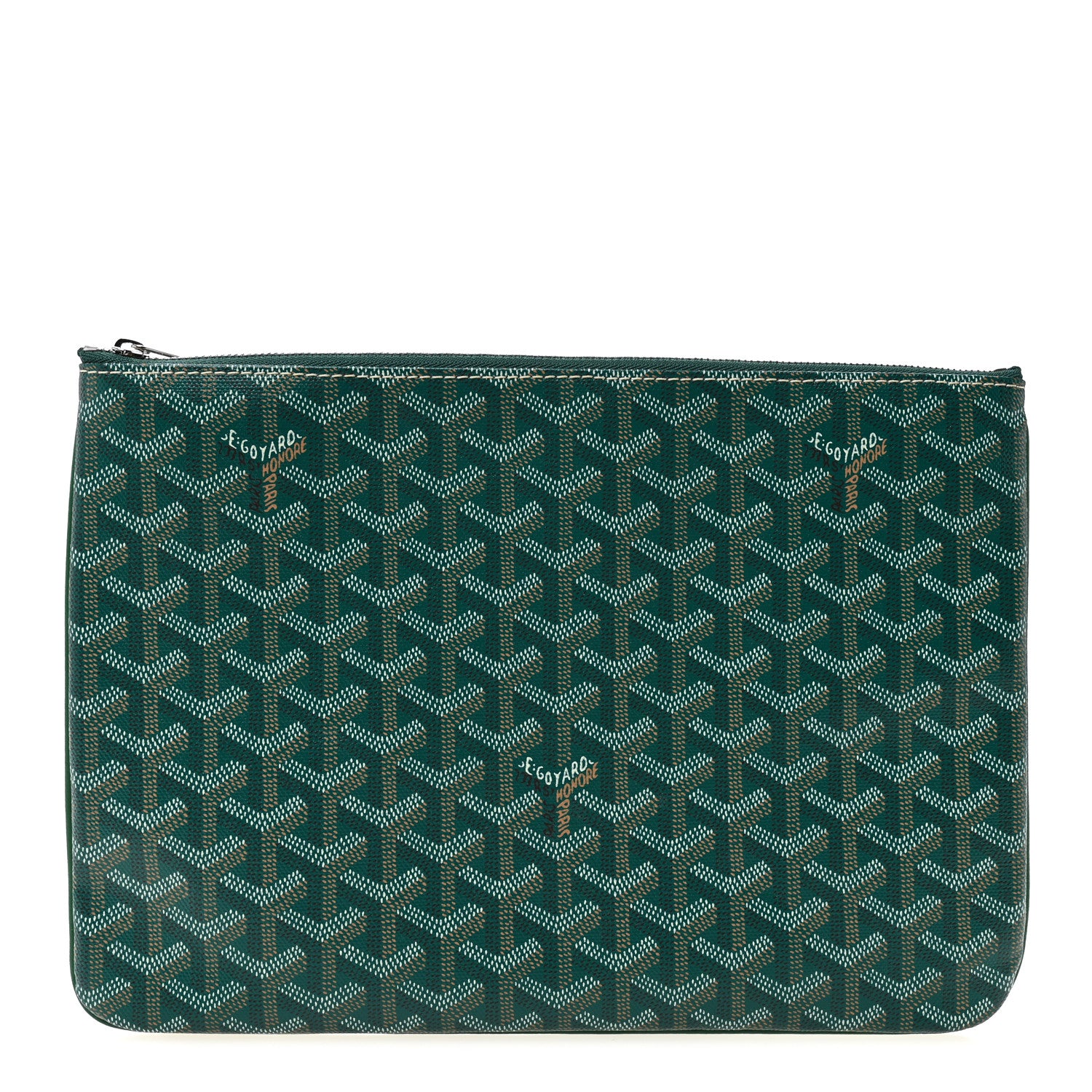 Goyard Goyardine Senat Pochette MM Green 1 of 7